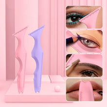 Load image into Gallery viewer, Stylish Reusable Multifunctional Silicone Eyeliner Ruler
