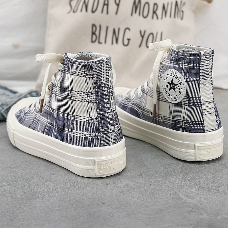 High-top Canvas Shoes Female