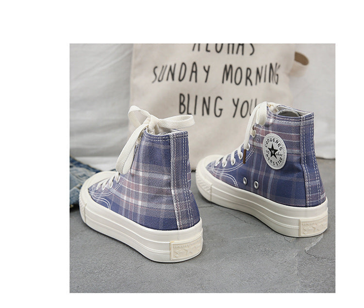 High-top Canvas Shoes Female