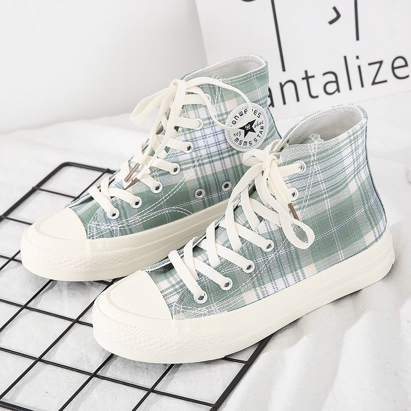 High-top Canvas Shoes Female