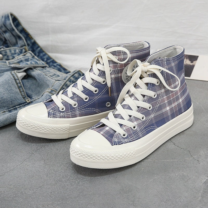 High-top Canvas Shoes Female