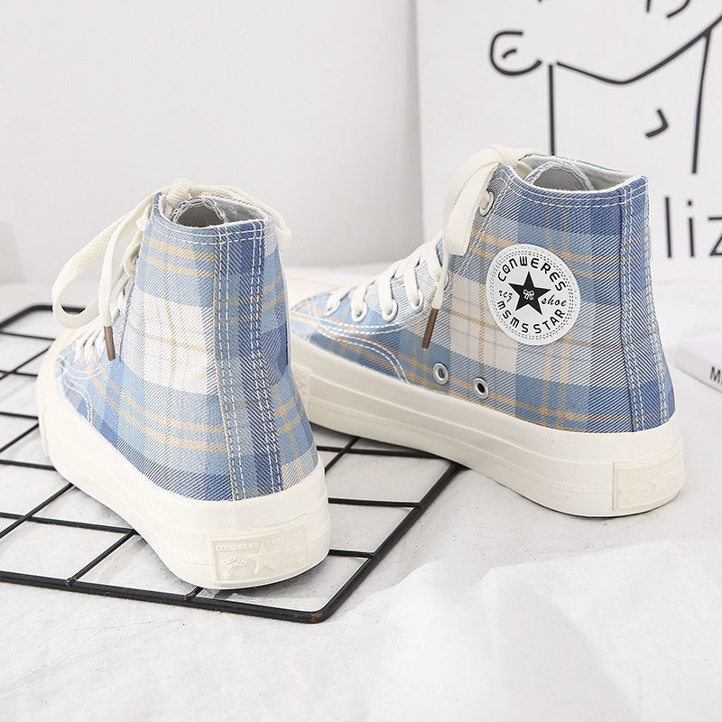 High-top Canvas Shoes Female