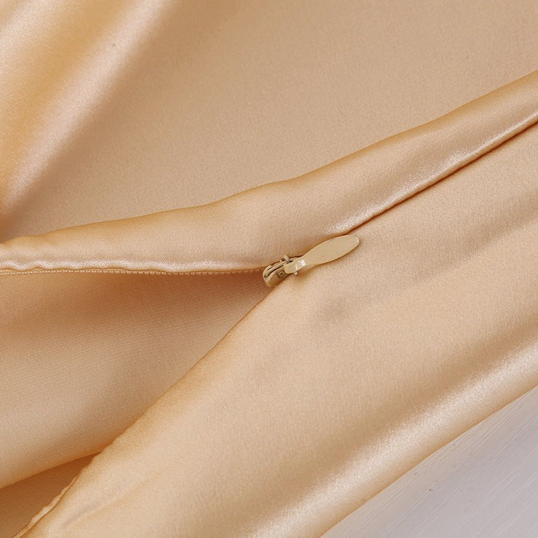 Pillowcase Satin Solid Color Simulation Silk Single Pillowcase Ice Silk Pillowcase