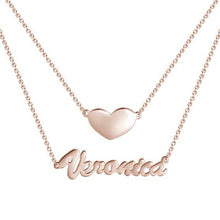 Load image into Gallery viewer, Sterling Silver Personalized Custom Jewelry Heart-shaped
