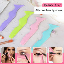Load image into Gallery viewer, Stylish Reusable Multifunctional Silicone Eyeliner Ruler
